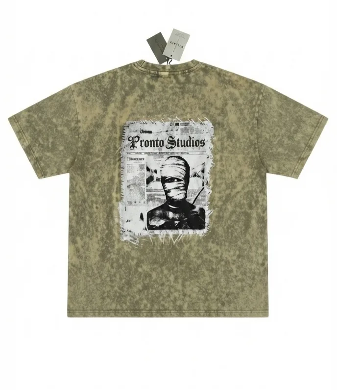 Acid wash Drop shoulder T-shirt