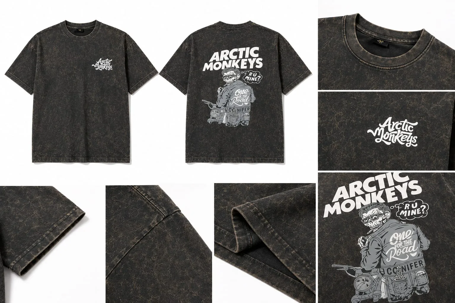 Casual acid wash t-shirt