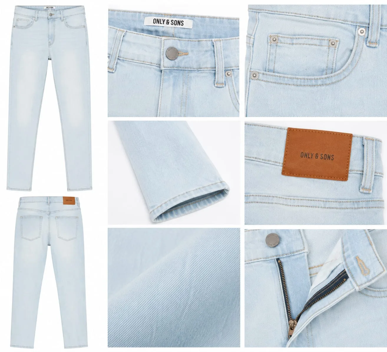 Max light blue wash Denim
