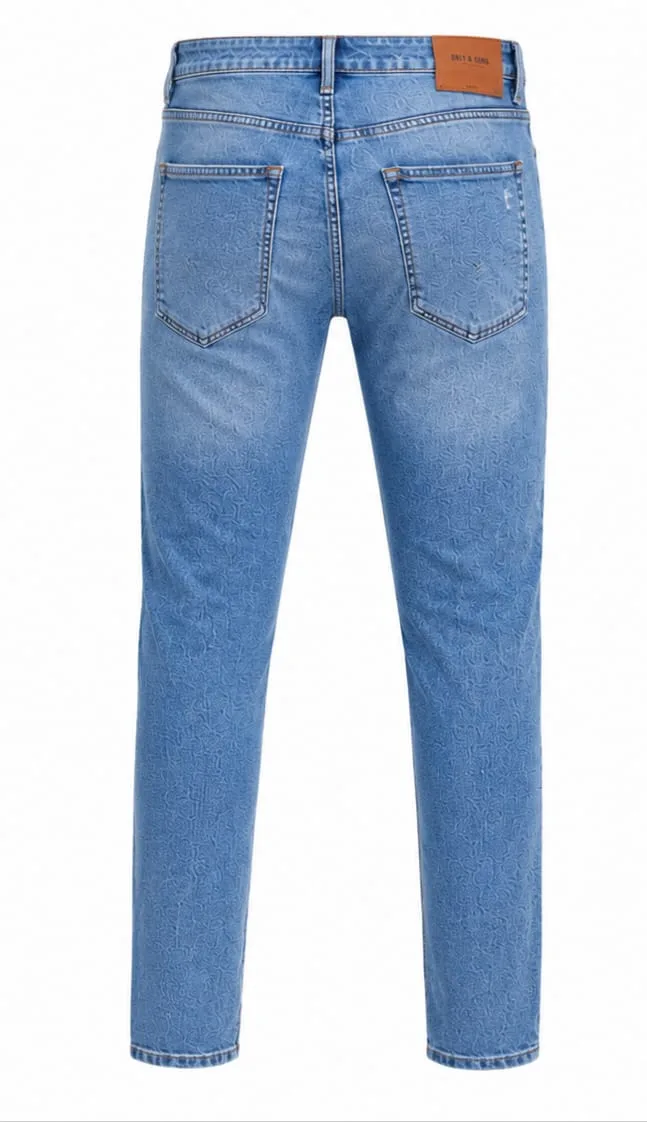 Max ripped Royal blue wash