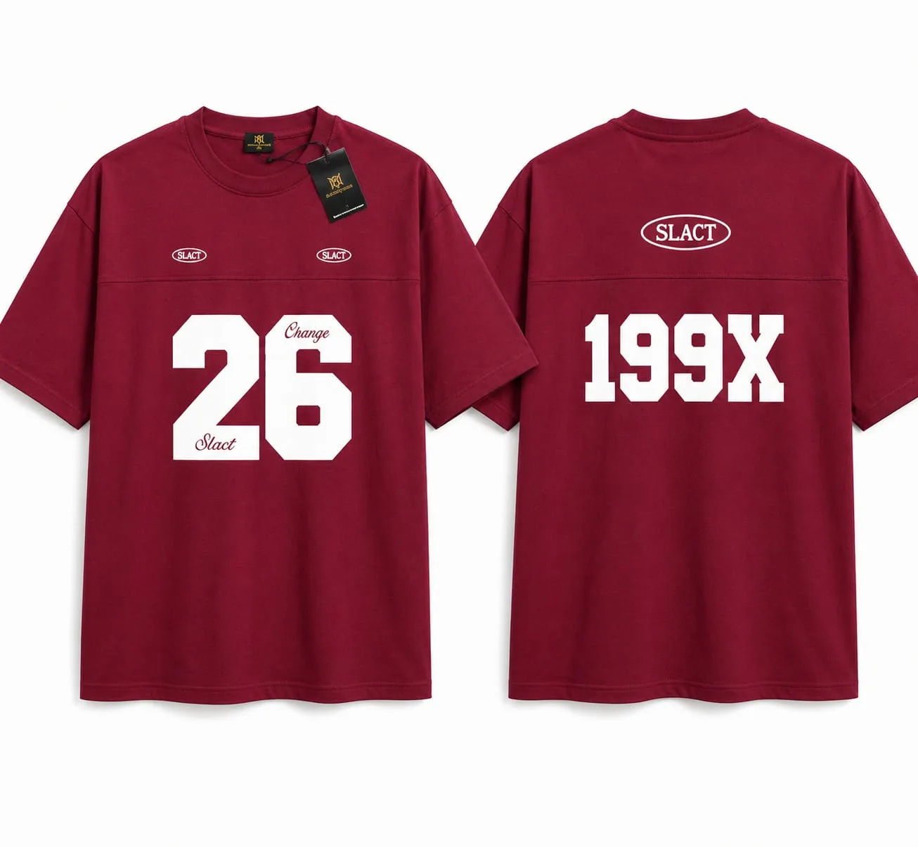 26 Maroon Drop shoulder