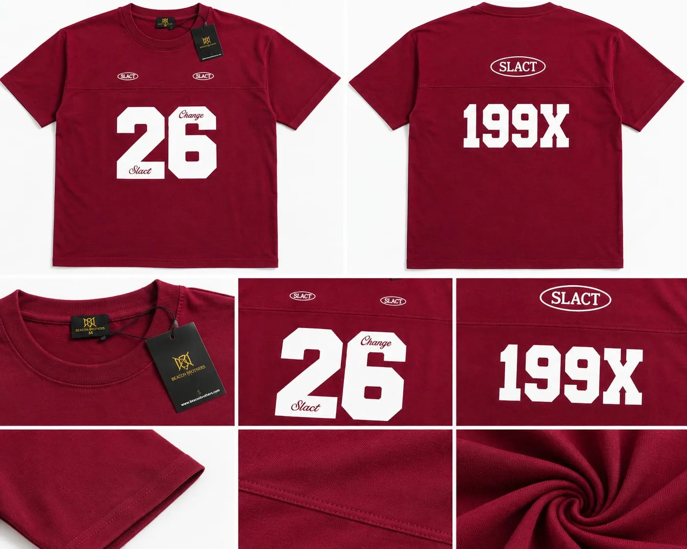 26 Maroon Drop shoulder