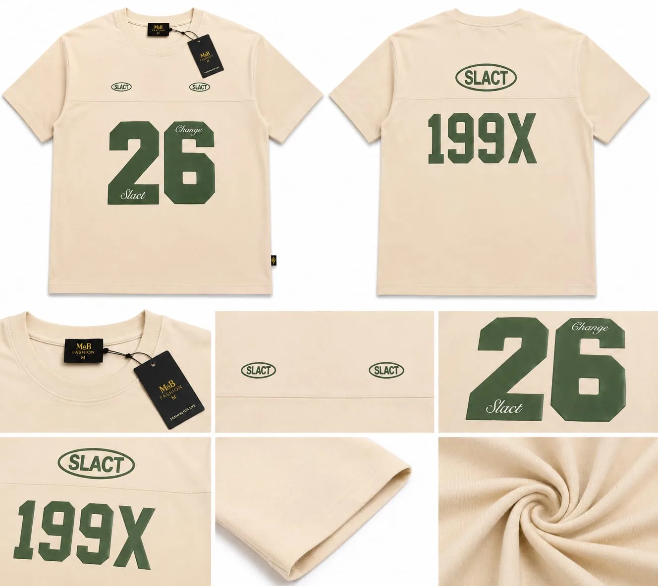 26 Bisc Green Drop Shoulder