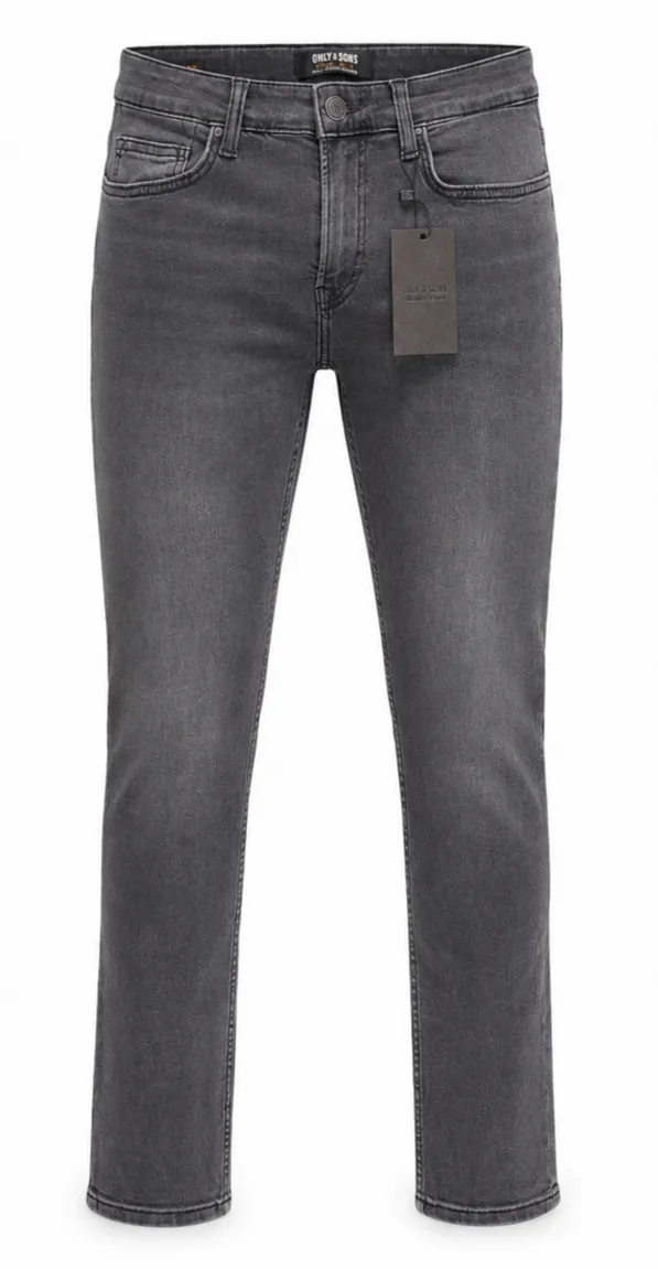 Black wash denim pant