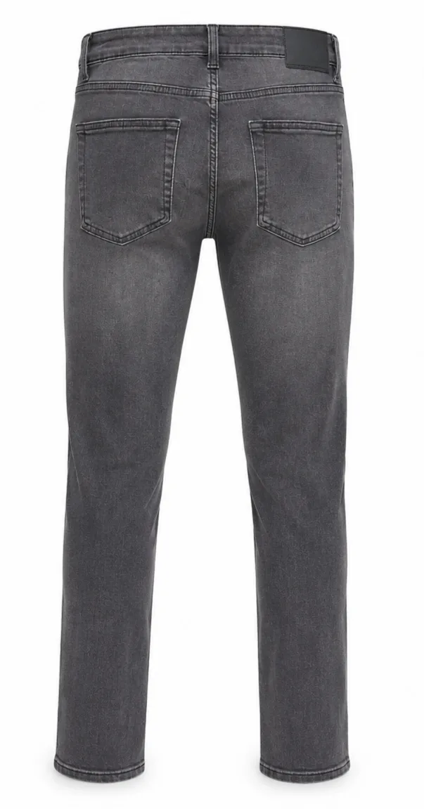 Black wash denim pant