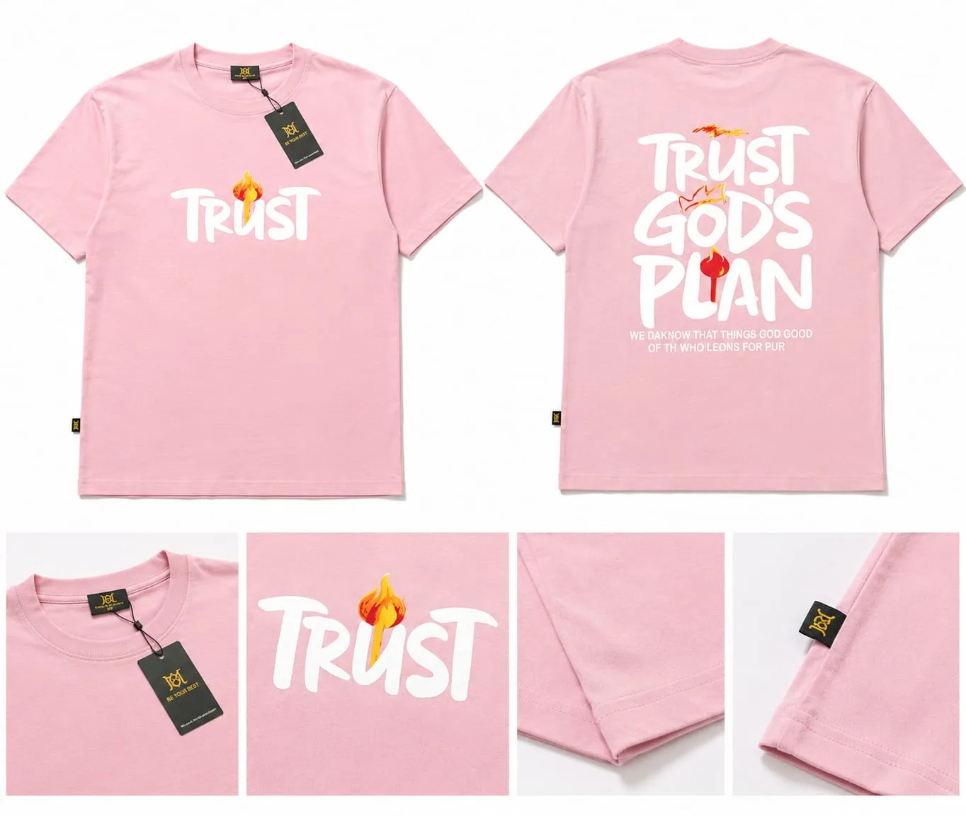 Trust pink 32 drop shoulder