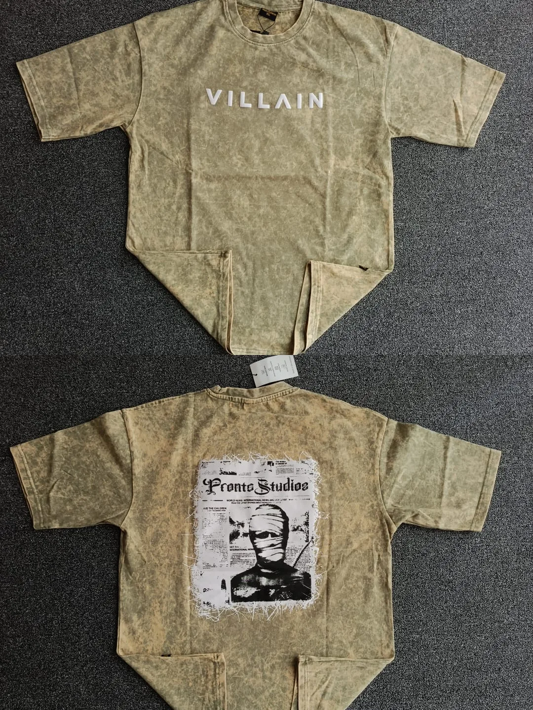 Acid wash Drop shoulder T-shirt