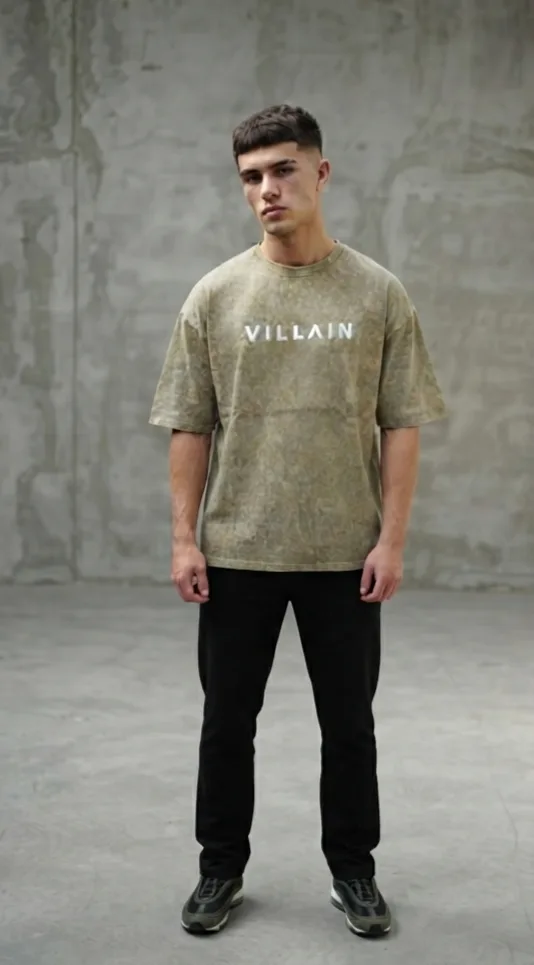 Acid wash Drop shoulder T-shirt