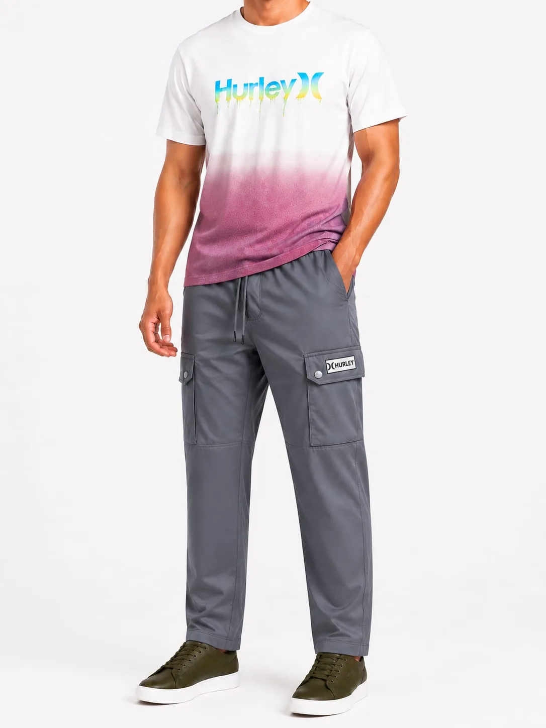 Hurley Premium Men's T-shirt & Trouser Combo