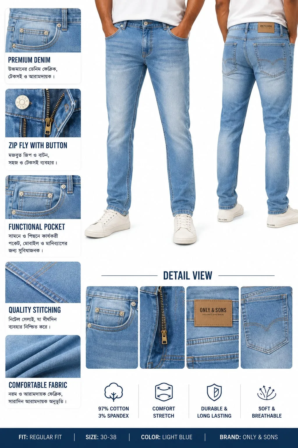 Only & Sons Denim Pant