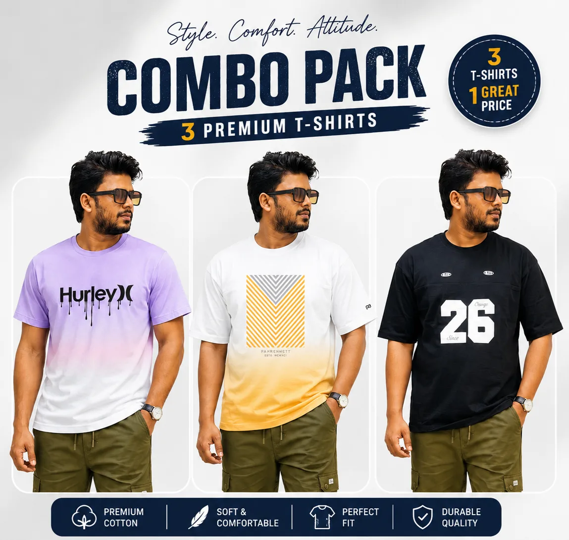 3 in 1 combo T-shirt (Free delivery) 2