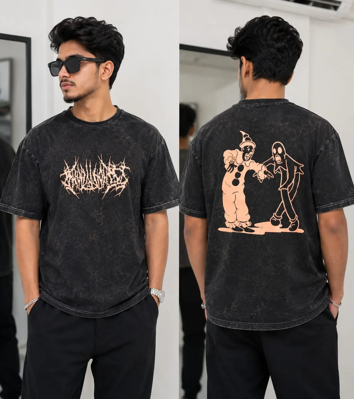 Acid wash BHOOT t-shirt