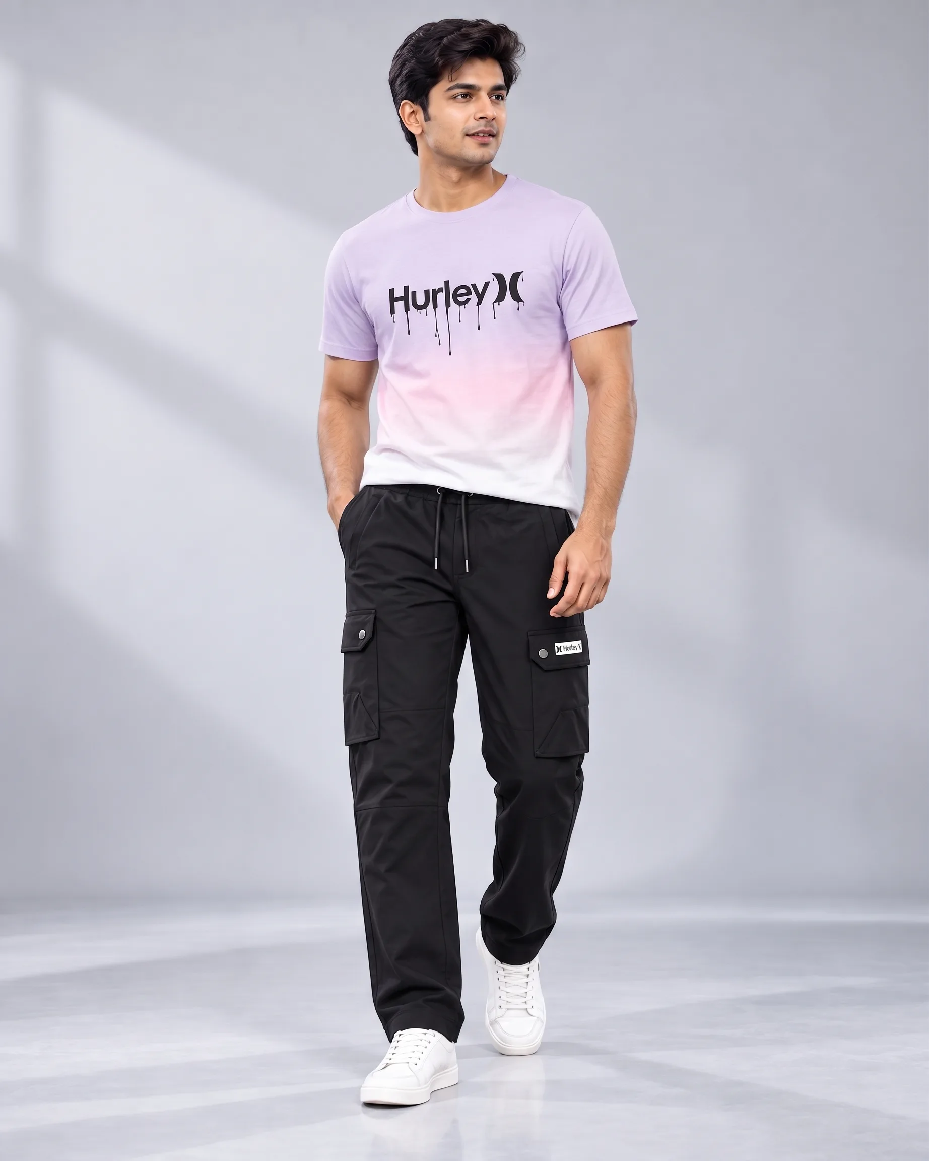Hurley Premium Men's T-shirt & Trouser Combo