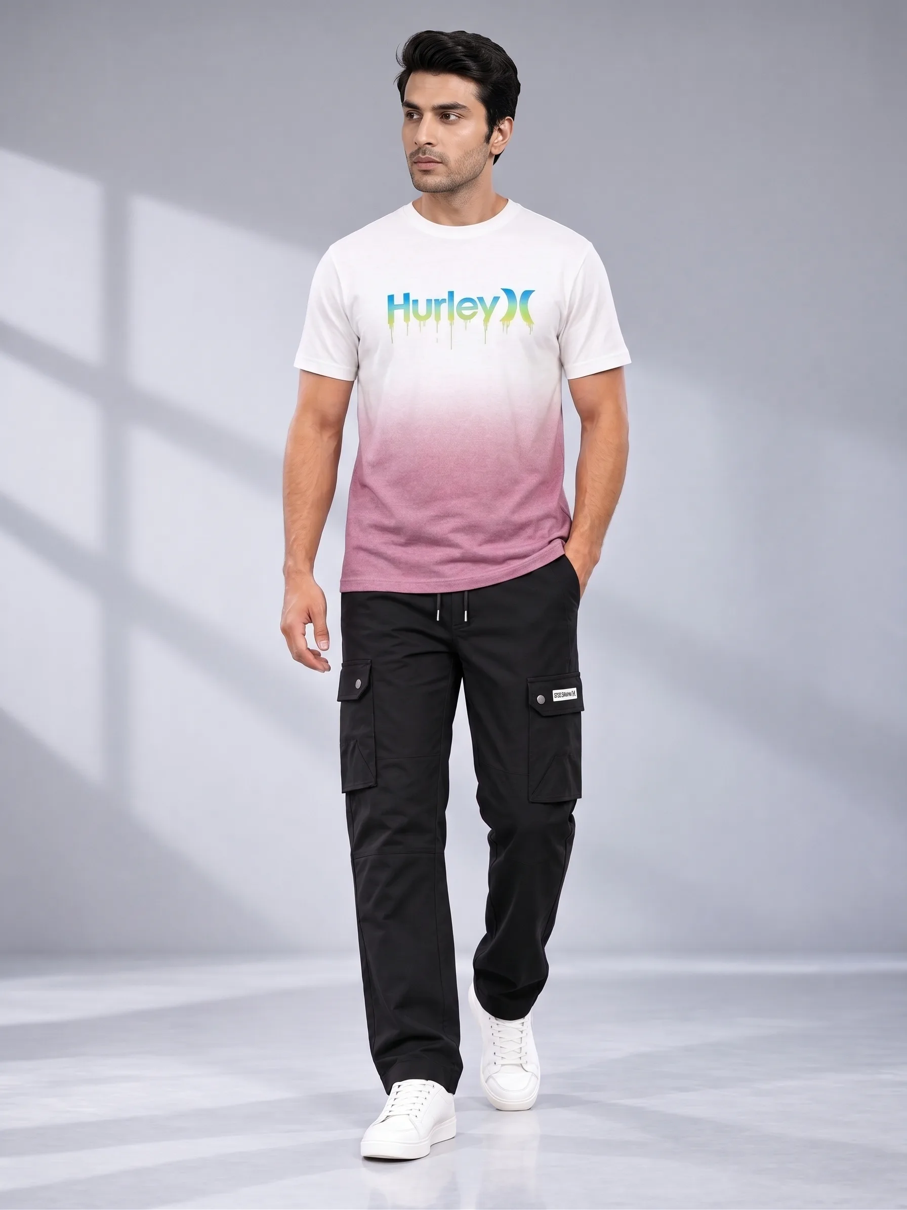 Hurley Premium Men's T-shirt & Trouser Combo